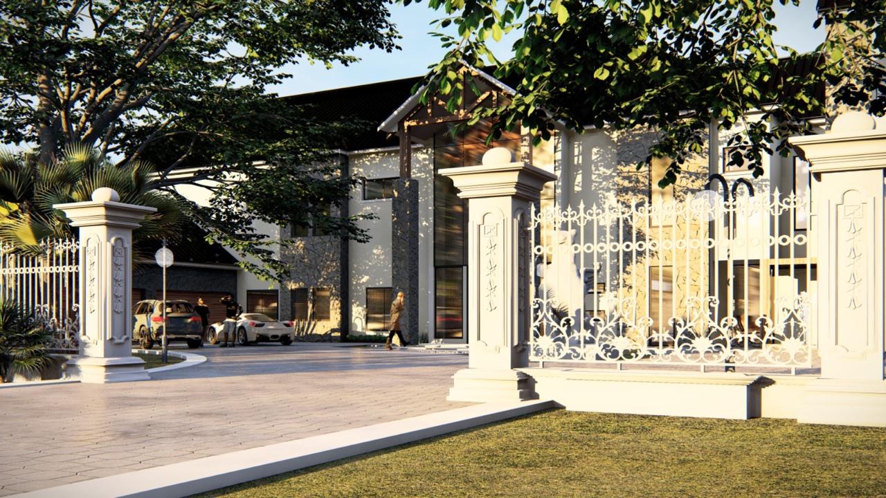 The Royal Oak Manor – Luxury Double Storey Mansion House Plan