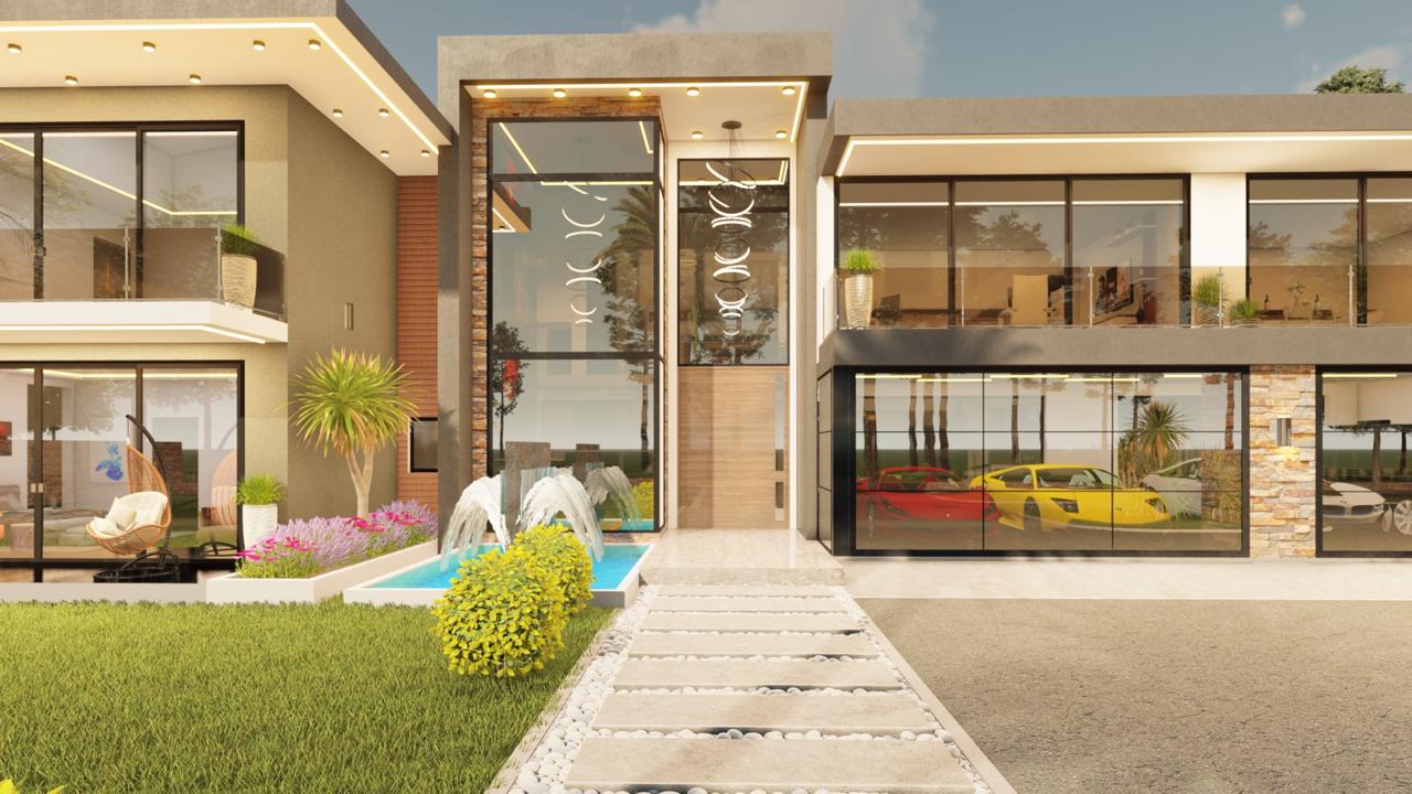 The Platinum Horizon Estate – Ultra-Luxury Double Storey Modern Mansion House Plan